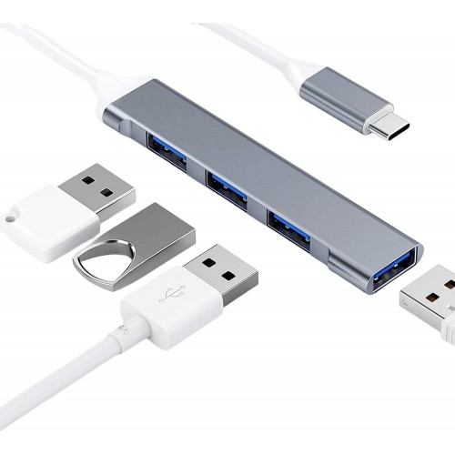 TYP-C USB HUB 4LÜ METAL 3,0 TYP-C USB HUB 4LÜ METAL 3,0